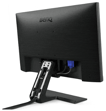 Das einfache Kabelmangement vom BenQ GL2780 Gaming Monitor